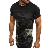 Fartido - Playera de Manga Corta para Hombre, diseño de Camuflaje