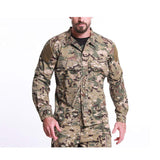 Chaqueta táctica Militar para Hombre, Camisa Impermeable de Camuflaje y Camuflaje, Chaqueta Ligera y Transpirable para Senderismo,XL