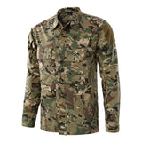 Chaqueta táctica Militar para Hombre, Camisa Impermeable de Camuflaje y Camuflaje, Chaqueta Ligera y Transpirable para Senderismo,XL