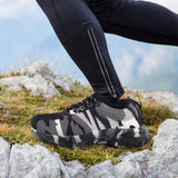 Bnineteenteam Botas de Trabajo de Camuflaje con Puntera de Acero para Hombres Calzado de Seguridad para Exteriores, a Prueba de pinchazos, Transpirable, Antideslizante