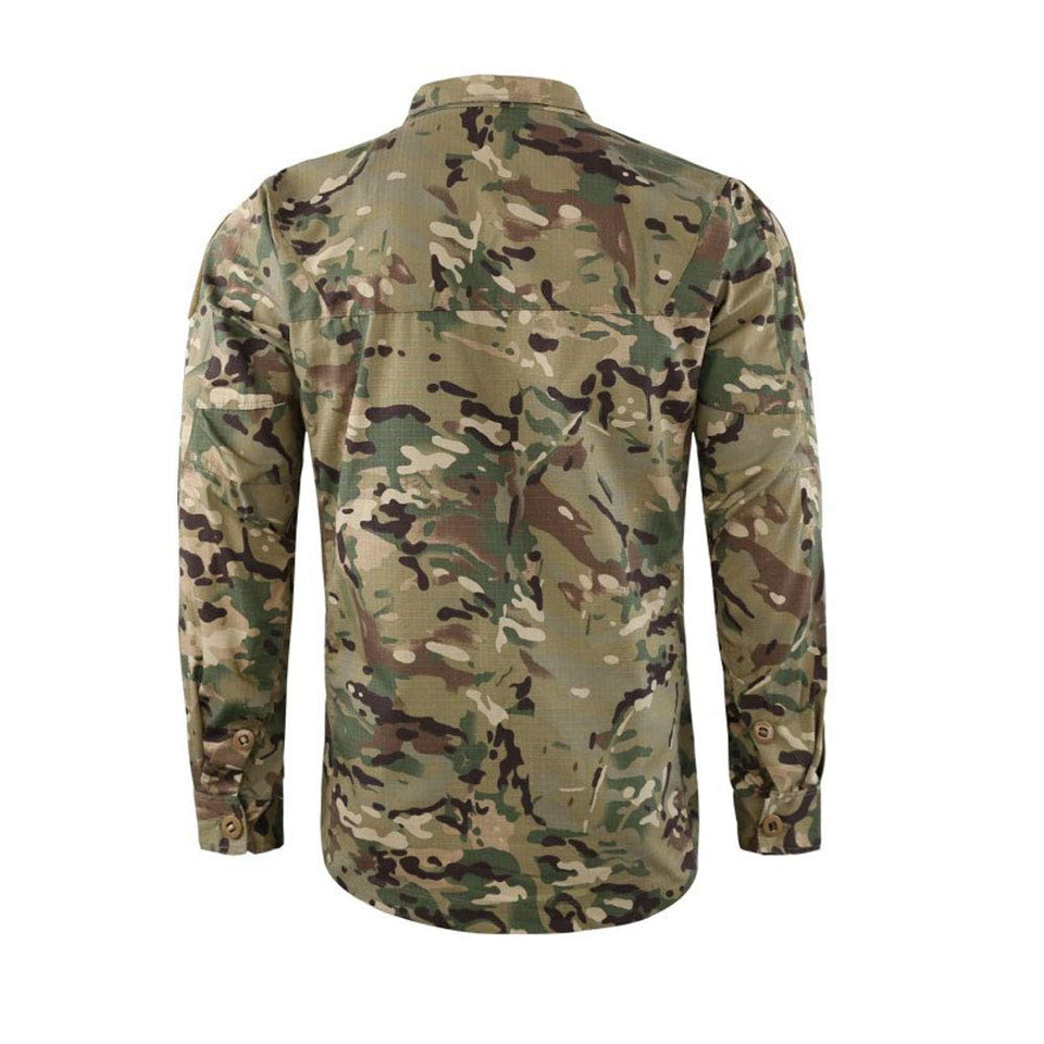 Chaqueta táctica Militar para Hombre, Camisa Impermeable de Camuflaje y Camuflaje, Chaqueta Ligera y Transpirable para Senderismo,XL