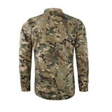 Chaqueta táctica Militar para Hombre, Camisa Impermeable de Camuflaje y Camuflaje, Chaqueta Ligera y Transpirable para Senderismo,XL