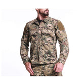 Chaqueta táctica Militar para Hombre, Camisa Impermeable de Camuflaje y Camuflaje, Chaqueta Ligera y Transpirable para Senderismo,XL