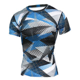 1Bests Hombres 'S Tights Deportes Camisas de compresión de Manga Corta para Hombre, diseño de Camuflaje de Secado rápido