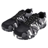 Bnineteenteam Botas de Trabajo de Camuflaje con Puntera de Acero para Hombres Calzado de Seguridad para Exteriores, a Prueba de pinchazos, Transpirable, Antideslizante