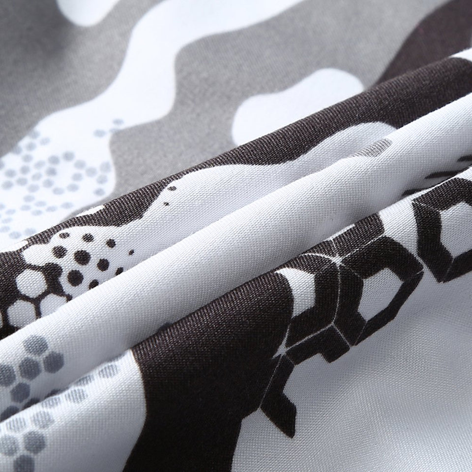 Camisa Estampada Casual para Los Hombres de Playa, Camisa de Algodón Suave, Camisas de Manga Corta Impresas Camuflaje